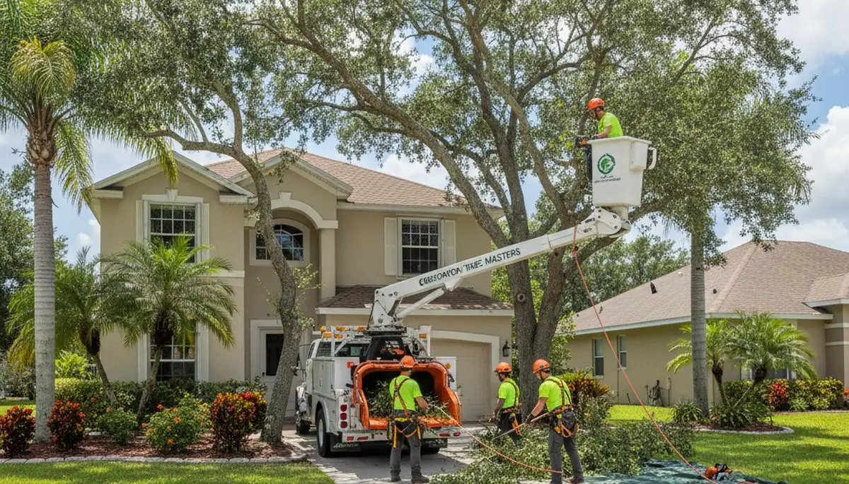 Professional residential tree removal and trimming service in Gibsonton, FL by Brandon arborists